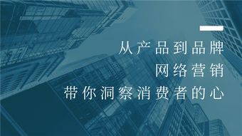 從產品到品牌 網絡營銷如何精準洞察消費者心智